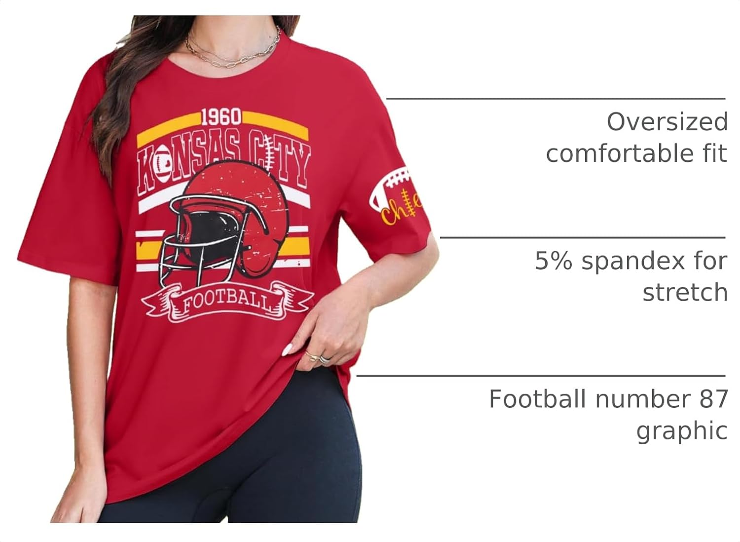 Football Shirt Game Day Shirts: Women Team Graphic Tee Game Day Fans Tops