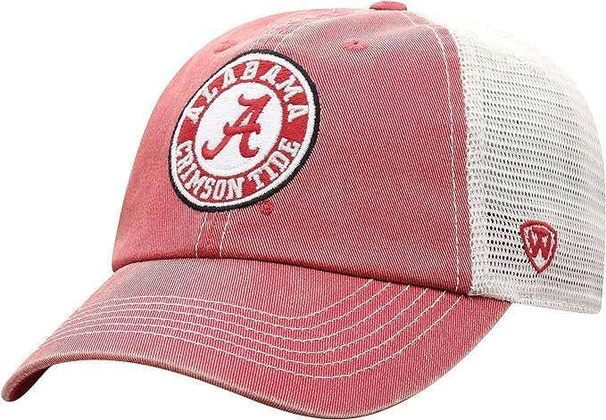 Collegiate Vintage Design Adjustable Hats (US Alpha One Size Alabama Round Icon)
