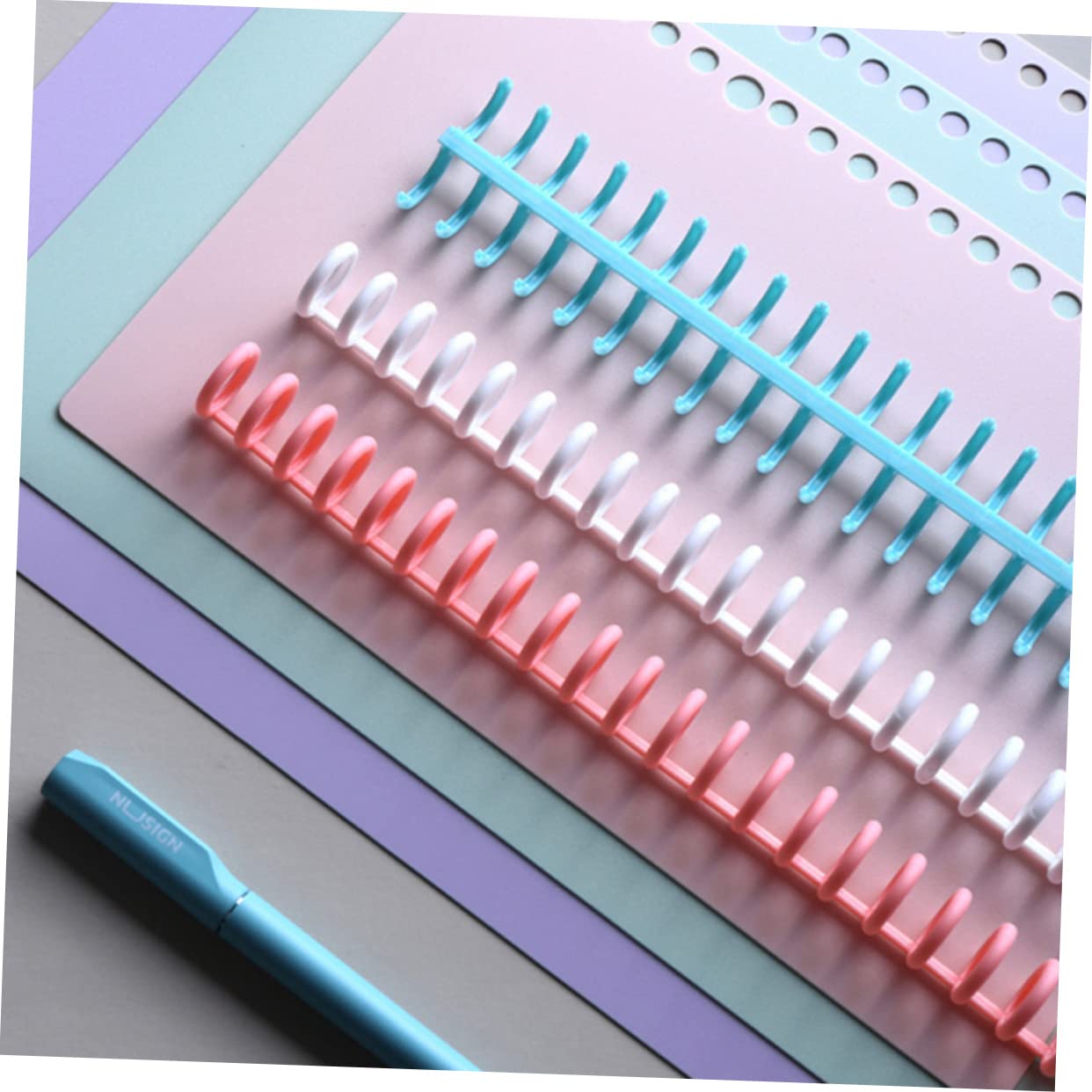 3 Set Di Raccoglitori A Spirale Con Fibbia A Scatto Per Organizer 10 Pezzi * 3