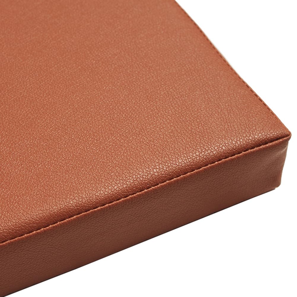 Flush of Dawn Leather Chair Seat Cushion Sponge Office Chair Cushions Dining Chair Pads Sofa Seat Pillow Floor Butt Cushion (40×40×5CM/15.7"×15.7"×