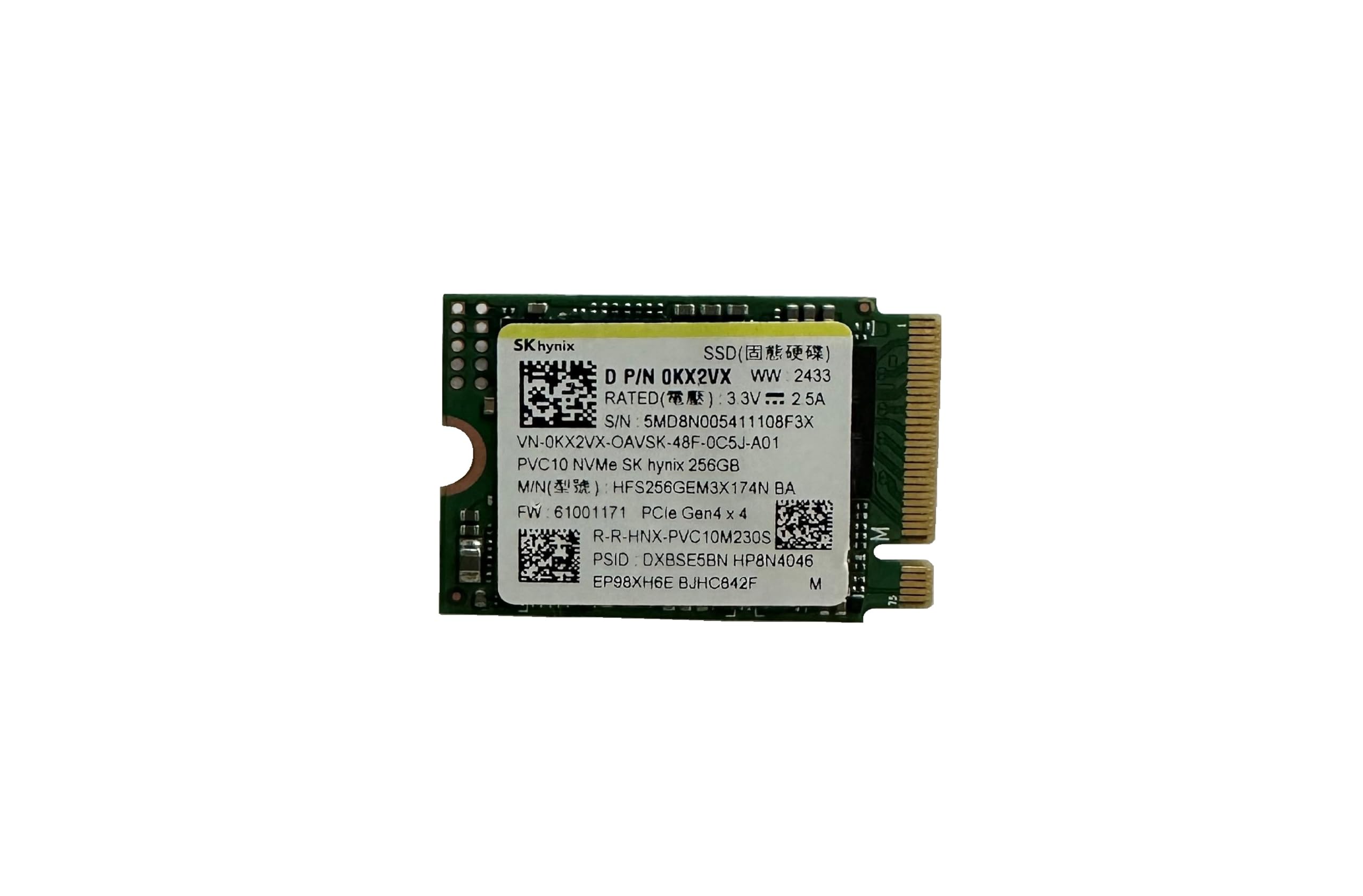 OEM Hyn PVC10 256GB M.2 PCI-e GEN 4X4 NVME SSD Internal Solid