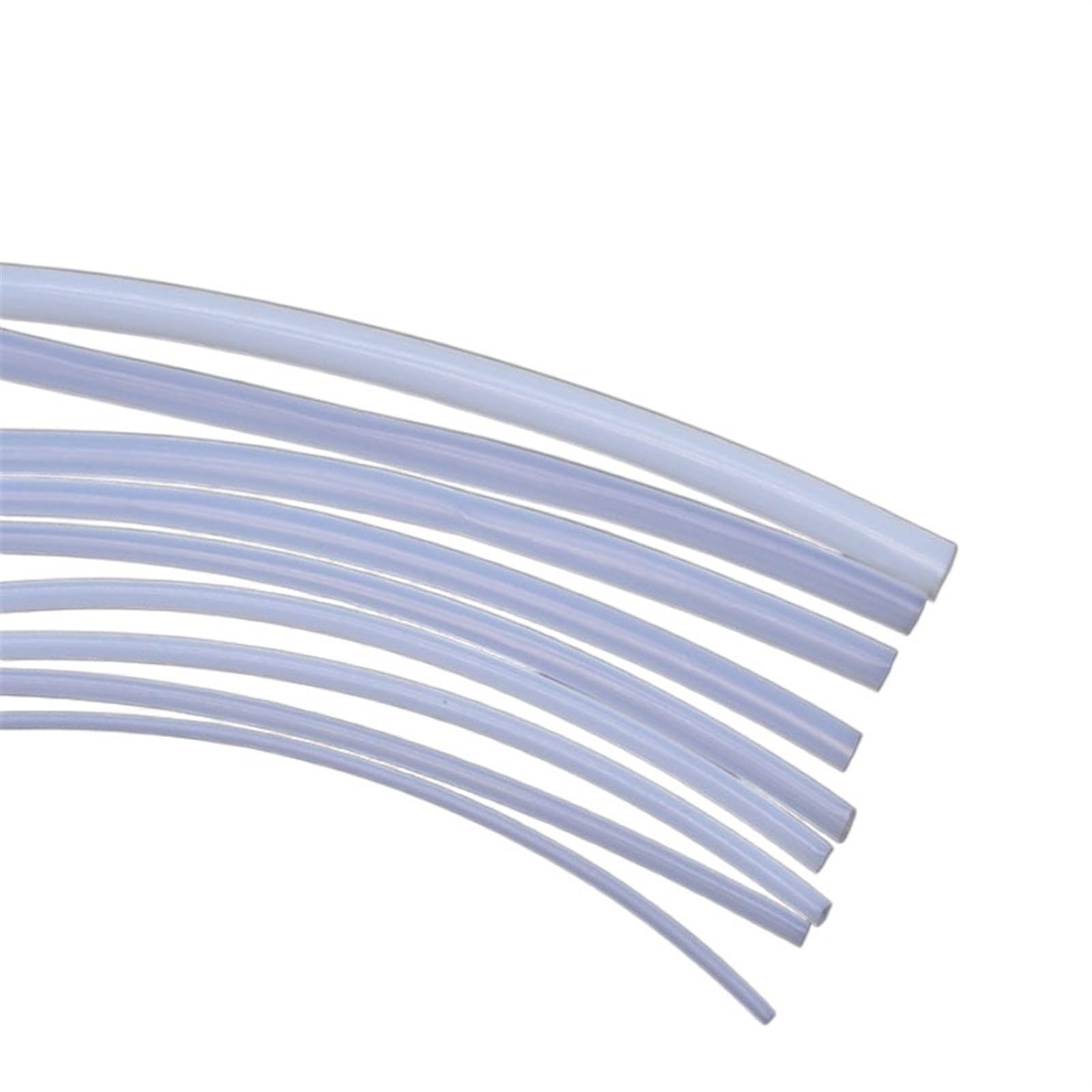 flexiable rubber PTFE Tube PTFE Capillary Wall 150V Thickness 0.15mm 0.2mm 0.3mm L Type Translucent drain elastic (Size : 20 Meters, Color : 23L(0.66x0.96mm))
