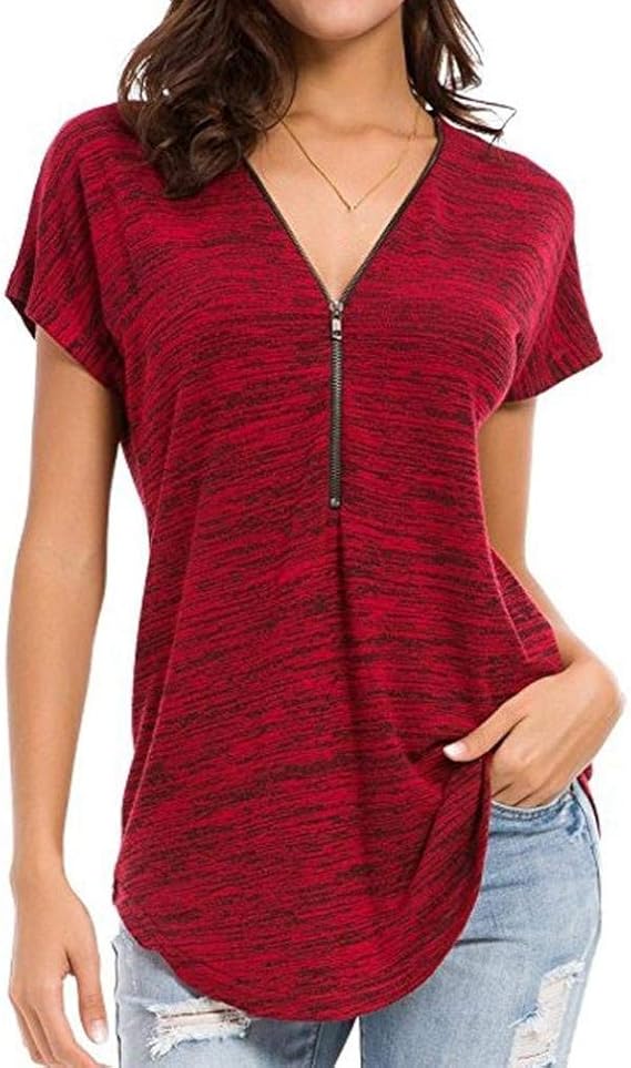 TUUHAW Damen Bluse Boho Style - V-Ausschnitt Mit Spitze, Fließend & Elegant