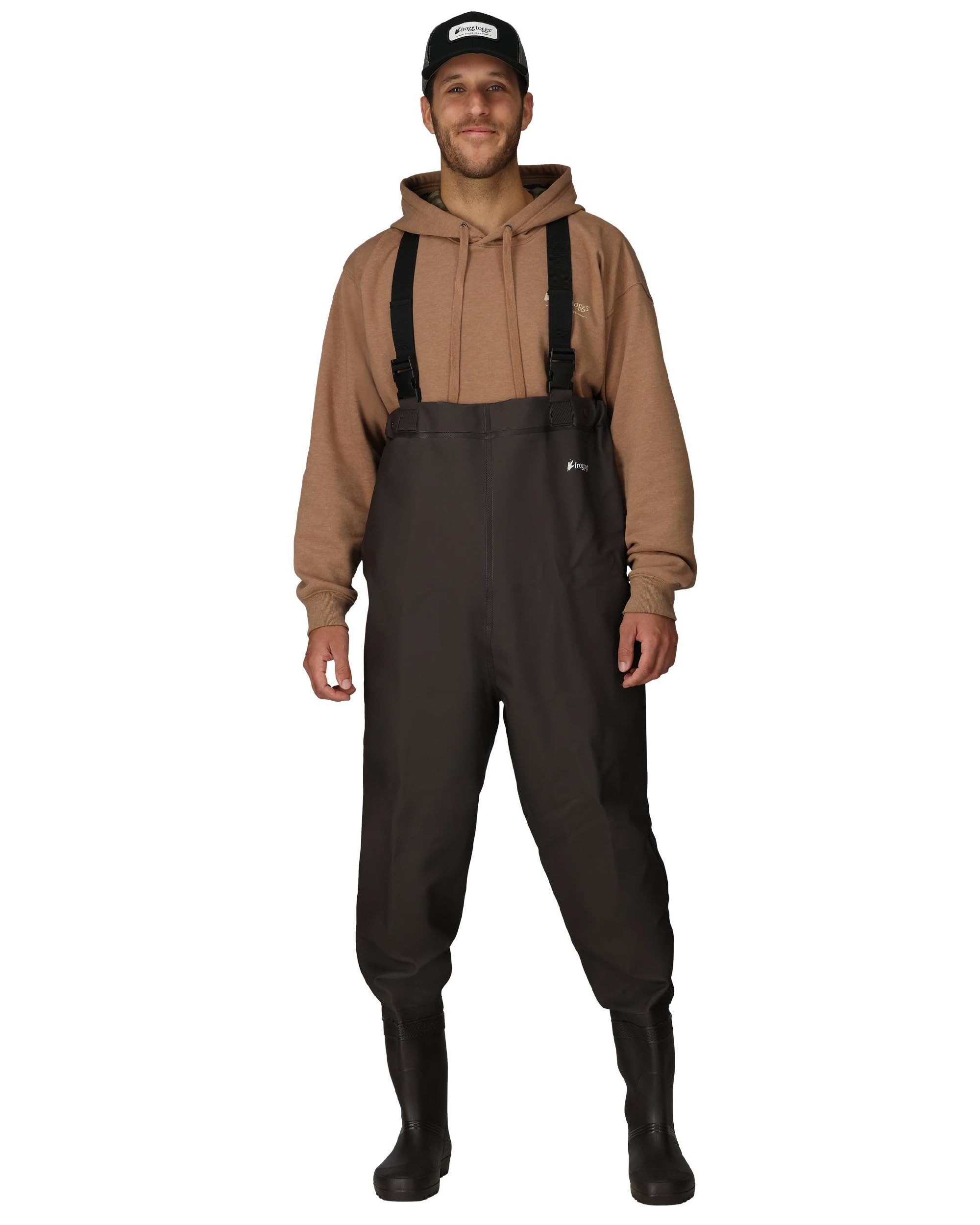 FROGG TOGGS Men's Rana II PVC Waterproof Fishing Boot Foot Chest Wader for Fishing