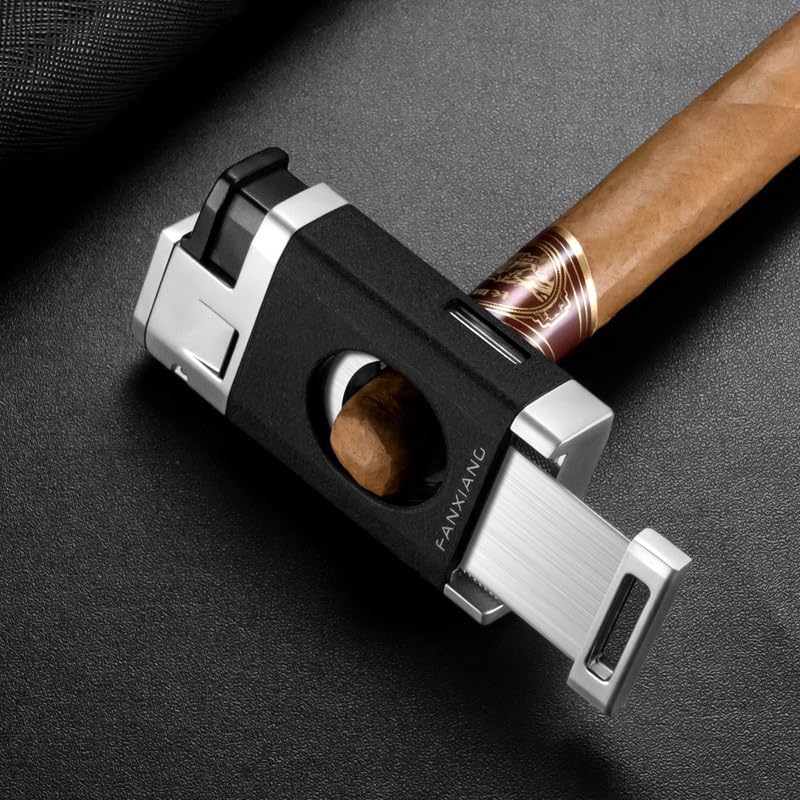 Encendedor para cigarros con cortador y ventana visible miniatura 4