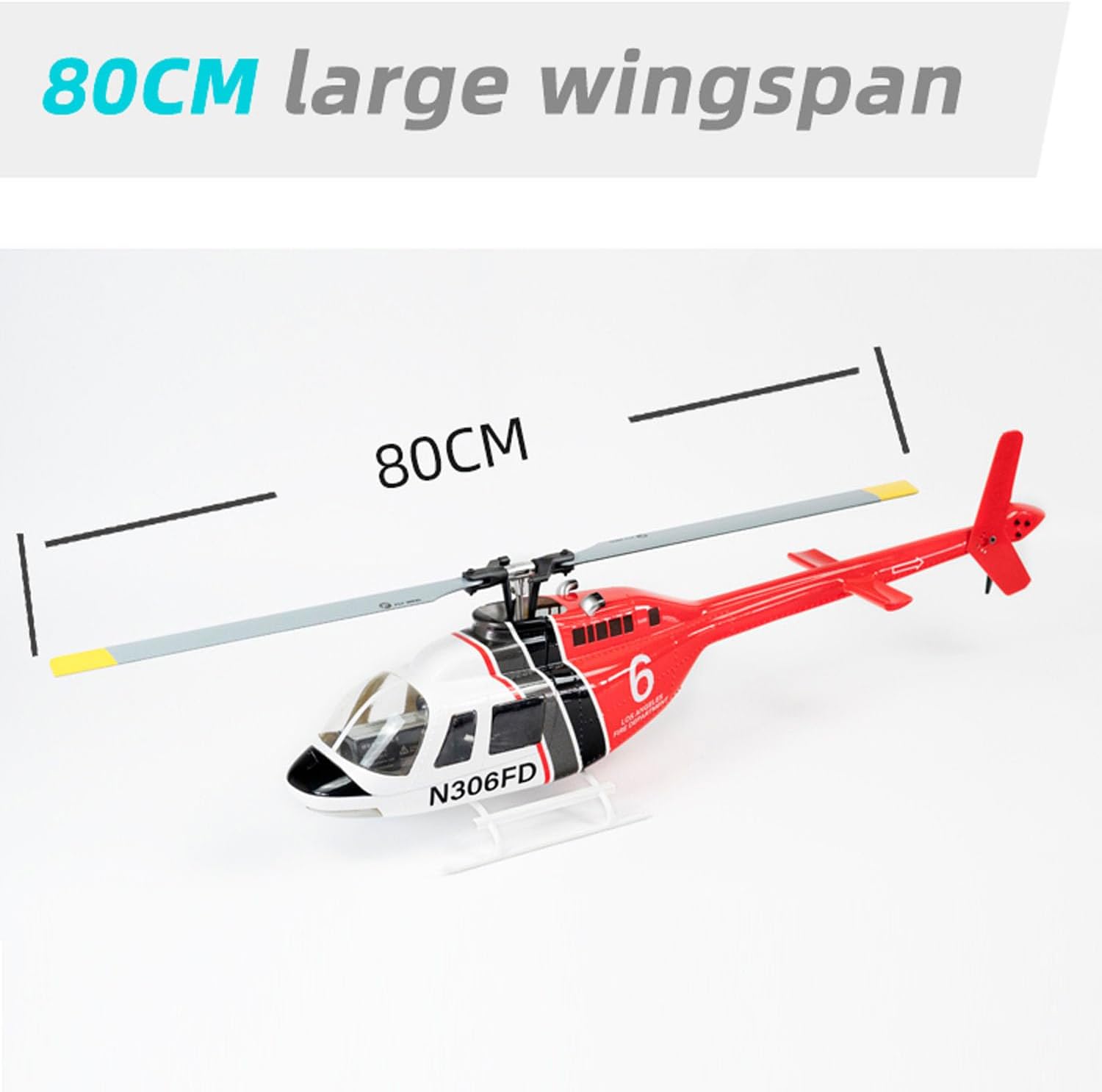 RC Scale Army Helicopter FLYWING 206 V3 RTF Smart Drone Brushless Motor GPS for Adult Hobby