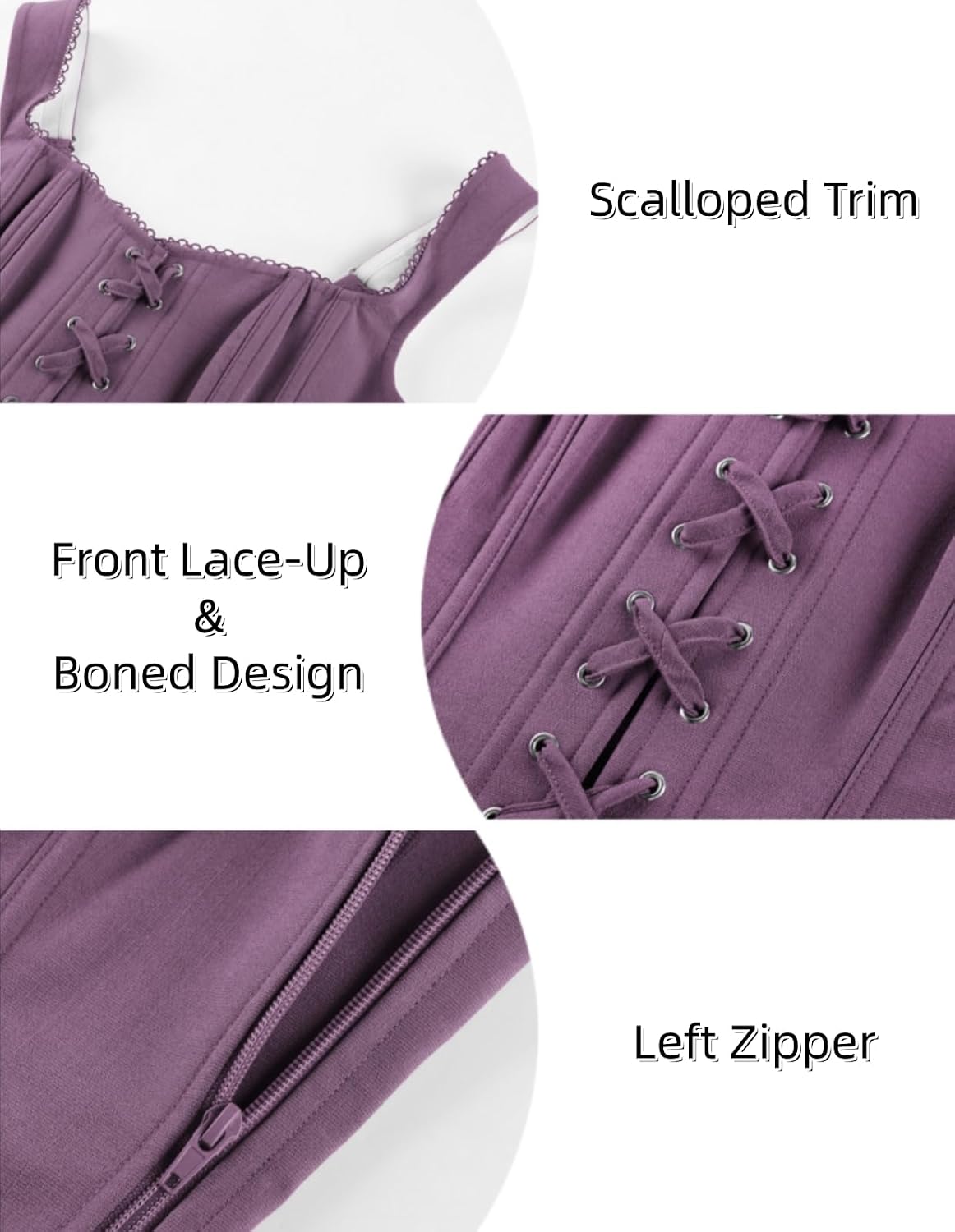 SCARLET DARKNESS Women's Overbust Corset Top Y2K Boned Lace-up Renaissance Pirate Goth Bustier Tops