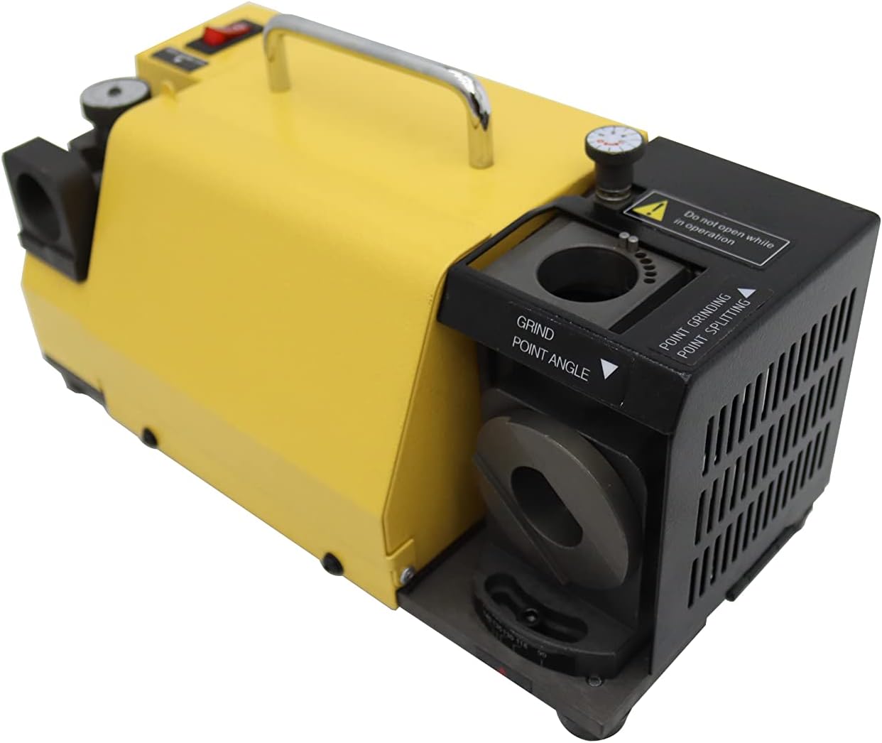 INTSUPERMAI Drill Bits Grinder Portable Drill Bit Grinder Sharpener Portable Drill Sharpener Drill Grinding Machine with 18 Collects Angle Φ3-Φ20 110V
