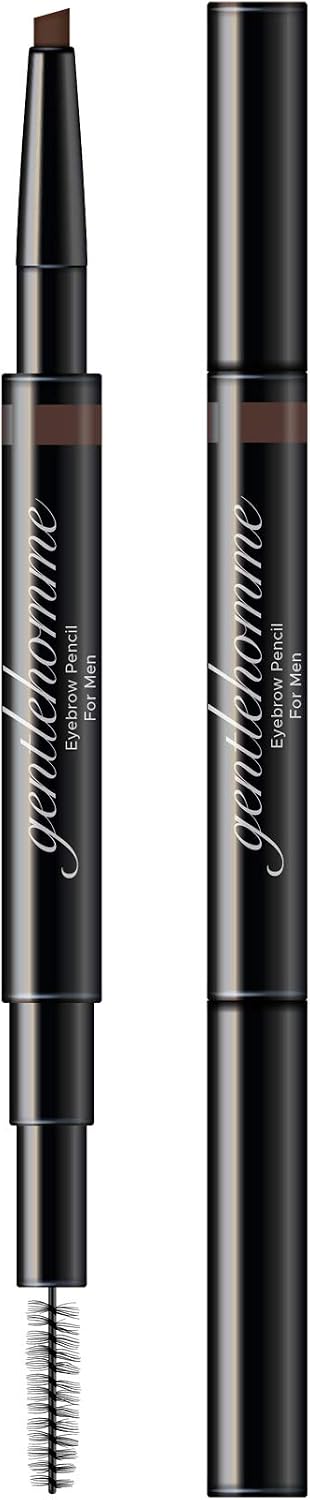 Gentlehomme Mens Eyebrow Pencil Dark Brown, Easily Shape Define Fill Eyebrows or Facial Hair