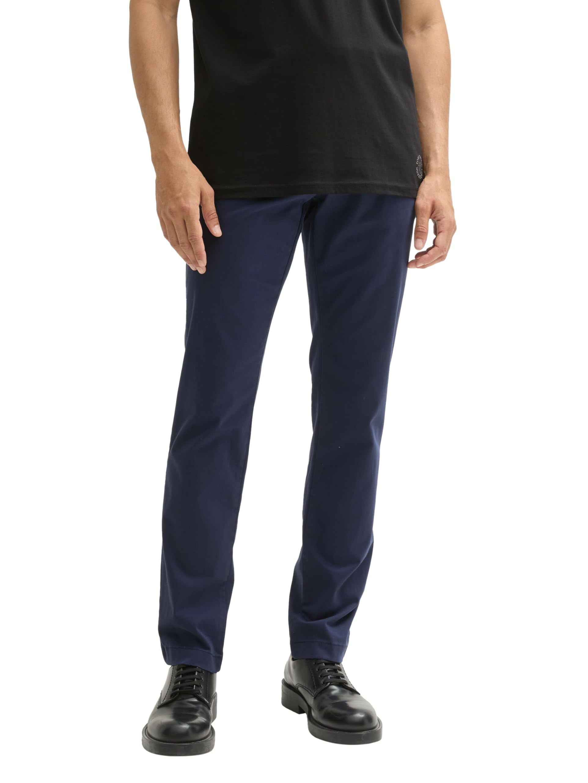 TOM TAILOR Men's Slim Fit Chino Trousers with Belt