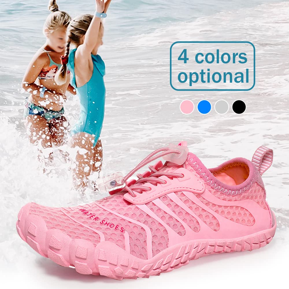 Mateju Zapatos de Agua Niño Niña Escarpines Zapatos de Natación de Verano Zapatillas de Agua Playa Antideslizantes Secado Rápido Deportes Acuáticos Surf Adolescente