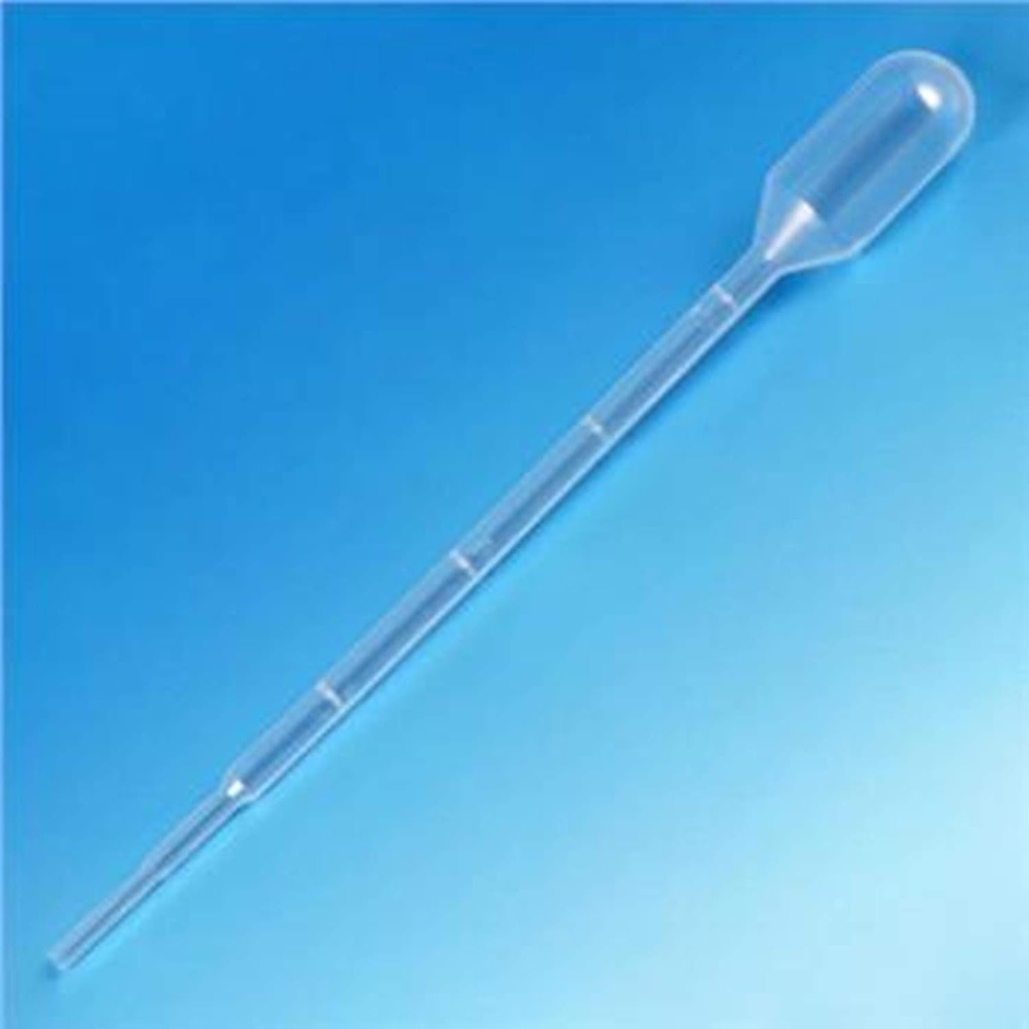 Globe Scientific 137035-S20 Transfer Pipet, 3.0mL Capacity, Small Bulb, Sterile, LDPE, 1mL Graduated, 140mm Length, Pack of 400