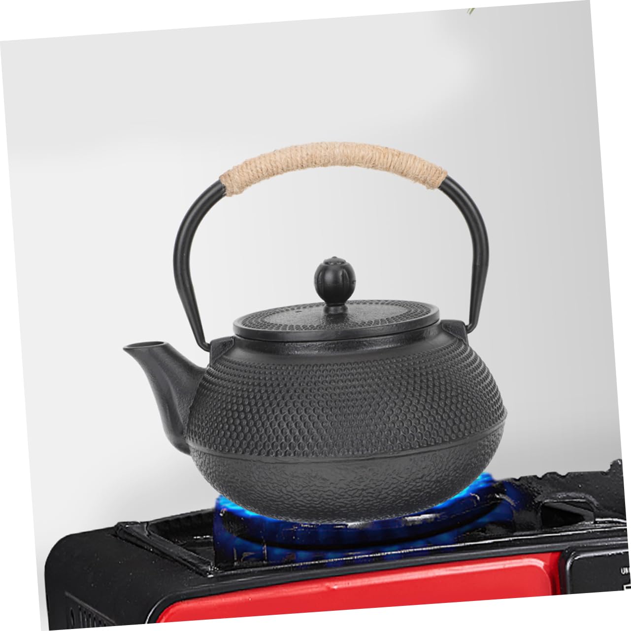 Tetera De Hierro Fundido Recubrimiento Para Cocción Inducción y Estufas Elegante Tetera Para Té Suelto Diseño Vintage y Funcional