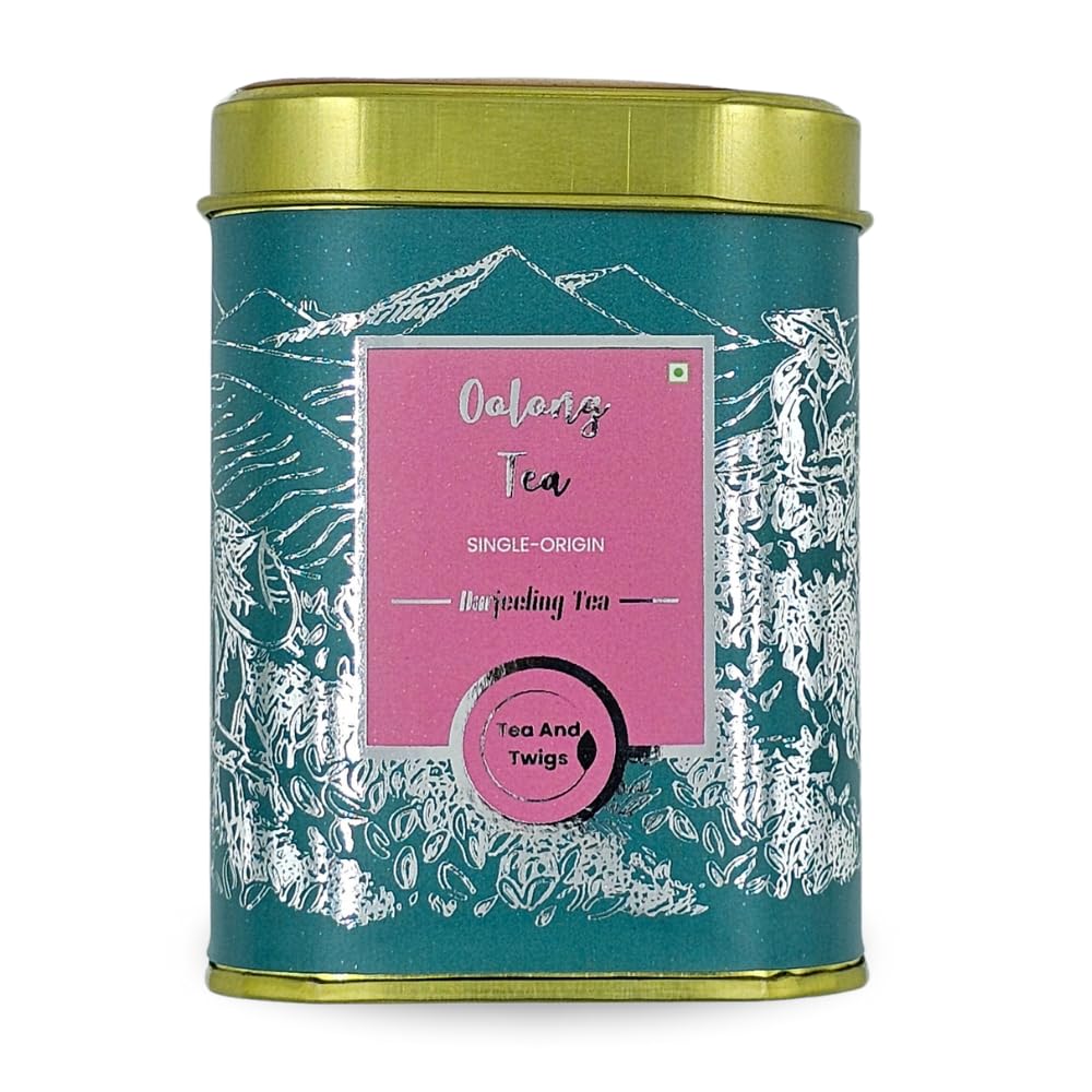 Tea And Twigs | Darjeeling Oolong Tea Leaves - 50 Grams | Second Flush Whole Leaf Tea | Gluten-Free | Naturally High Grown Oolong Tea Leaves - Light & Floral (B0CNPXXG55) Amazon Price History, Amazon Price Tracker