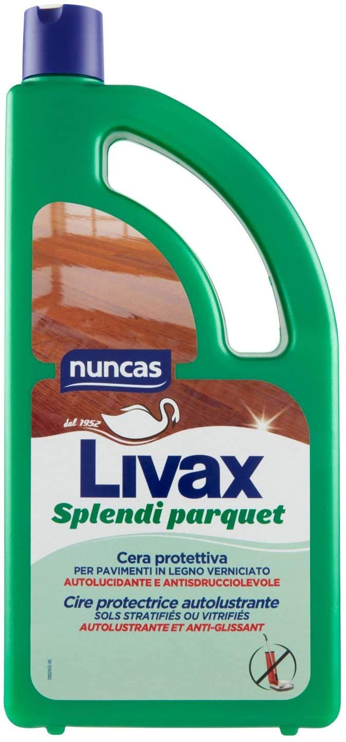SET : LIVAX SPLENDI PARQUET 1LITRO+ WINTO PARQUET 1LITRO+LIVAX LEGNO NATURALE + PANNI GAMEX+ Pacco 5 Pezzi Panni Microfibra 30X40 cm