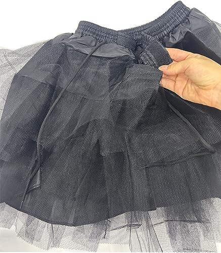 Little Big Girl’s Half Slip Hoopless Petticoat Crinoline with 3 Layers Tutu Skirt3