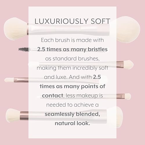 Miniatura 3 de Jenny Patinkin Juego de brochas de maquillaje de doble punta de lujo sostenible OPRAH'S FAVORITE THINGS