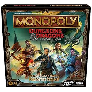 Monopoly, Dungeons & Dragons: Honor of Thieves Game for 2-5 Players Ages 8+
