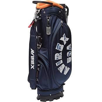 AVIREX ゴルフバッグ キャディバッグ　スタンド式　ネイビー 新品 AVIREX アヴィレックスゴルフ スタンド キャディバッグ