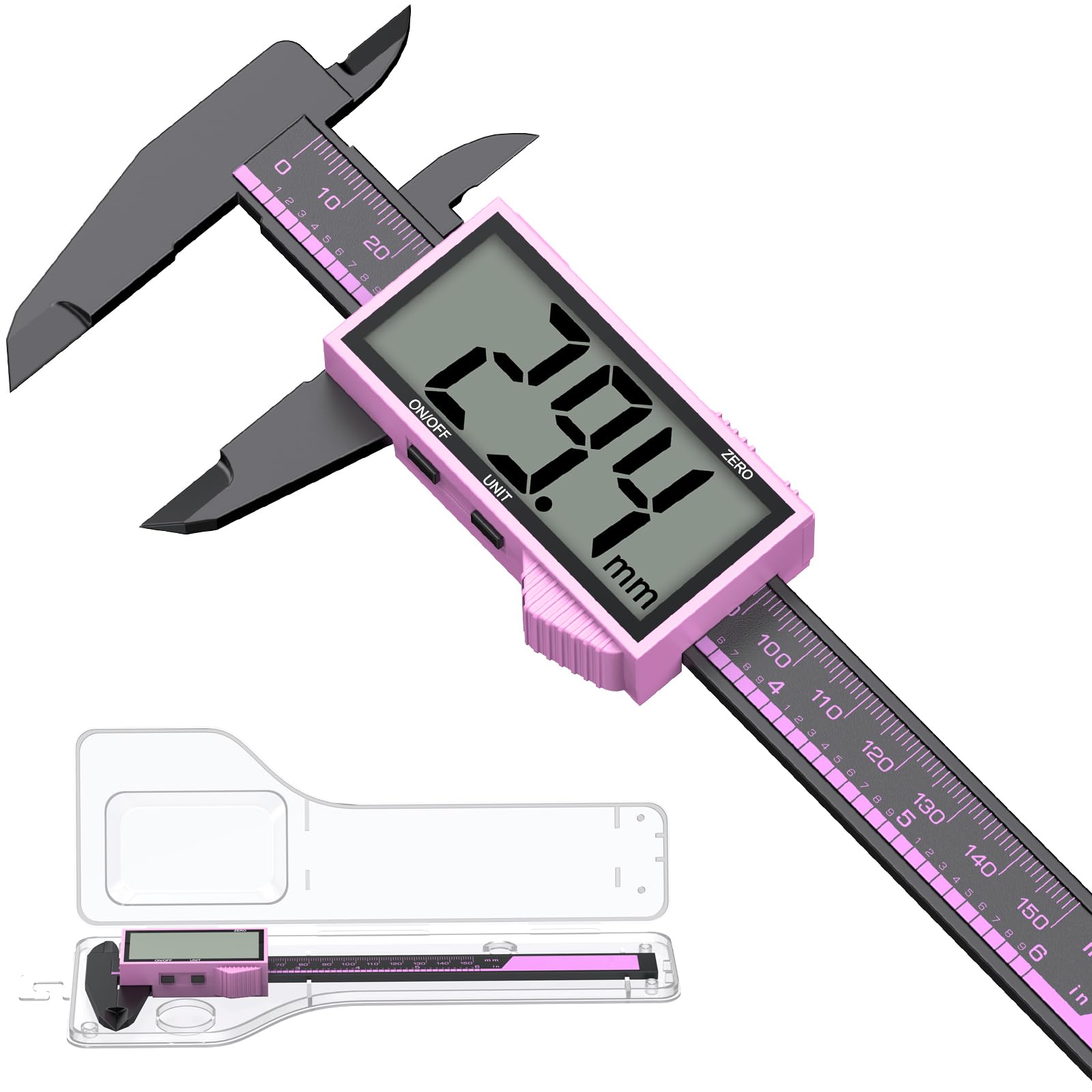 HDLNKAK 6" Digital Caliper Set Measuring Tool, 0.01" Precision Vernier Caliper - Large LCD Screen with Inch/Millimeter Switch, Auto-Off Feature,Measure for Precise DIY Measurements.-image-44