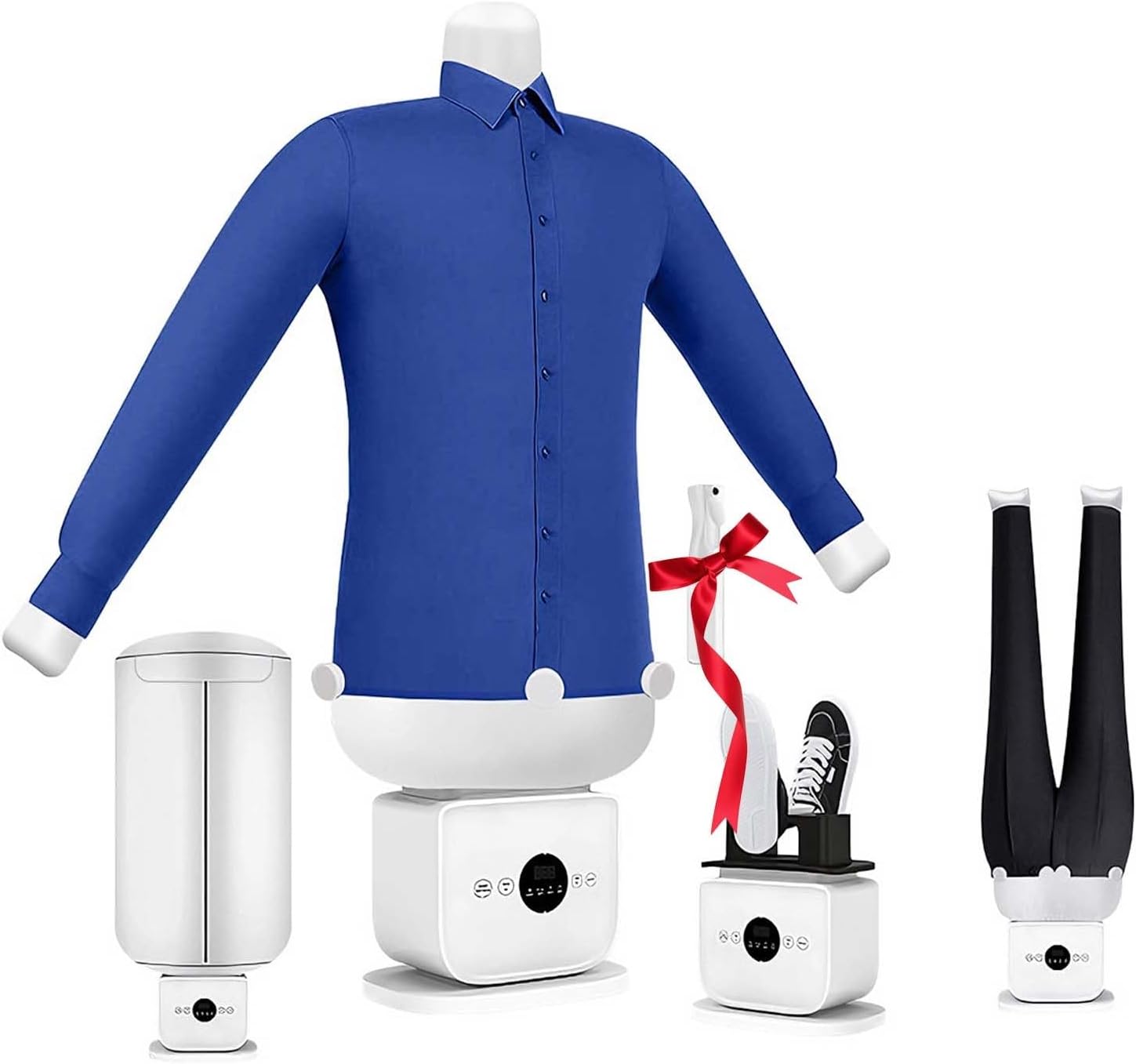 Upgrade Touch Type Humanoid Automatic Ironing Machine, 360° All-Round Drying, Emp Control Adjustable, Quick Ironing Drying In 8 Minutes, For Shirts, Pants, Shoes(Standard+Cover)