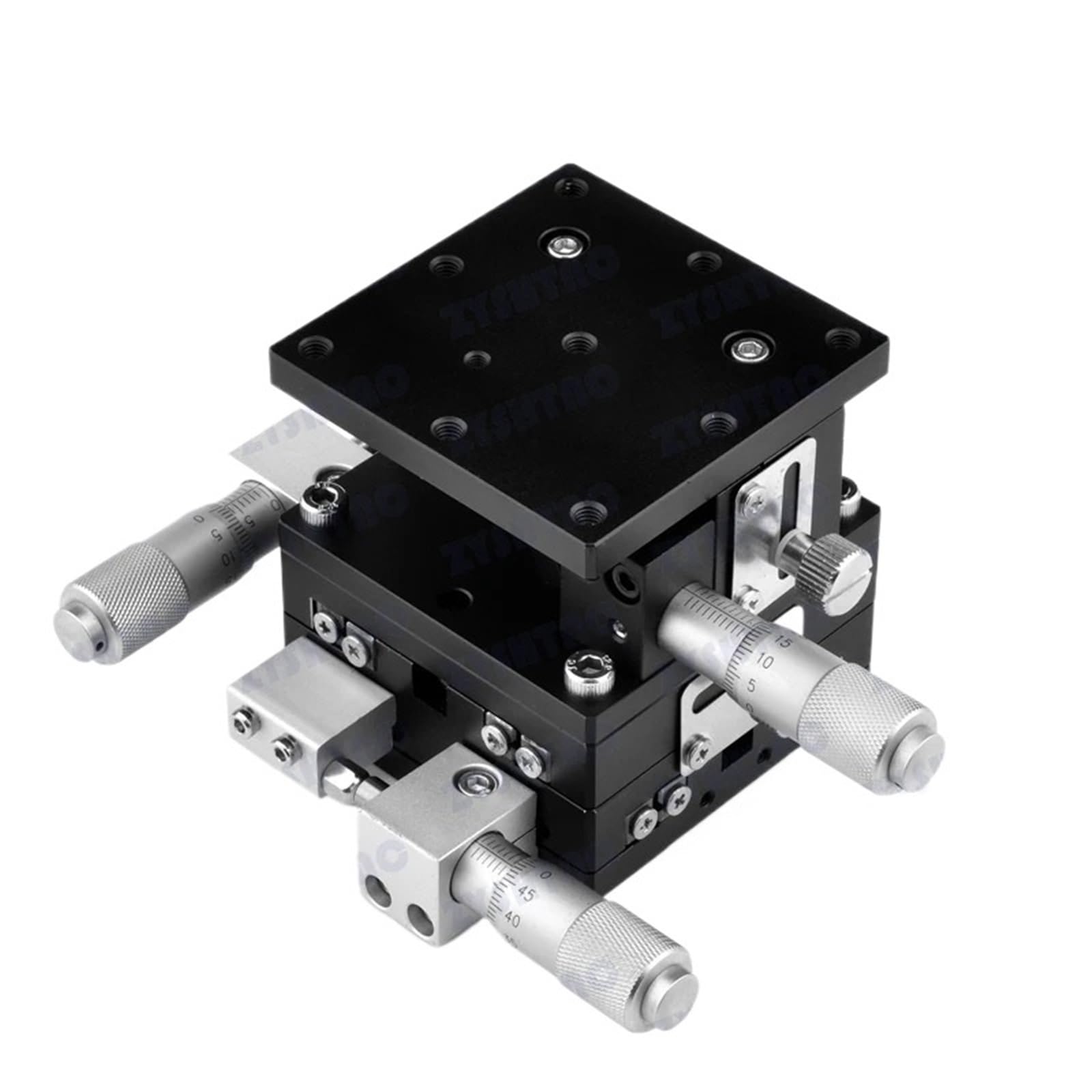 YFBCMXSKG XYZ Axis 40 * 40mm 60 * 60mm Trimming Station Manual Displacement Platform Linear Stage Sliding Table XYZ60-LM LD40/60/80/90/125-RM(LD60-LM)