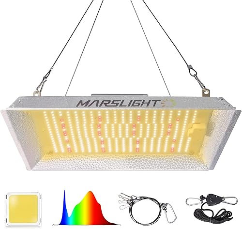 Marslight Luz LED de cultivo de 1500 W luz de cultivo de cobertura de 3 x 3 pies para plantas de interior con cadena de margaritas luces regulables