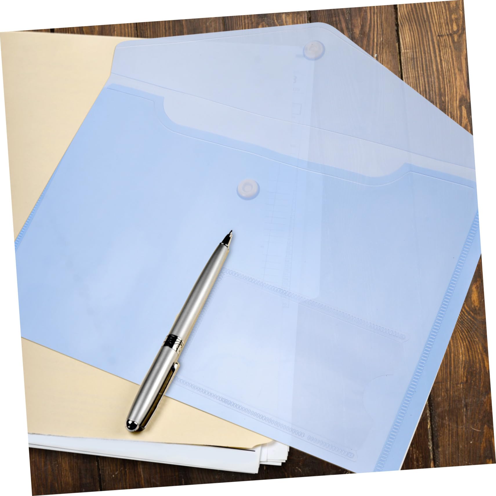 30Pcs Sacchetto di Immagazzinaggio di File Con Bottone A Pressione Documenti Ricevuta Organizzatore con La Tasca di Carta