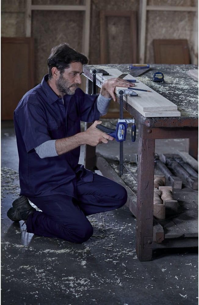 IRWIN QUICK-GRIP Clamps for Woodworking‚ Medium Duty Hybrid Clamp, 12 Inch (IRHT83500)