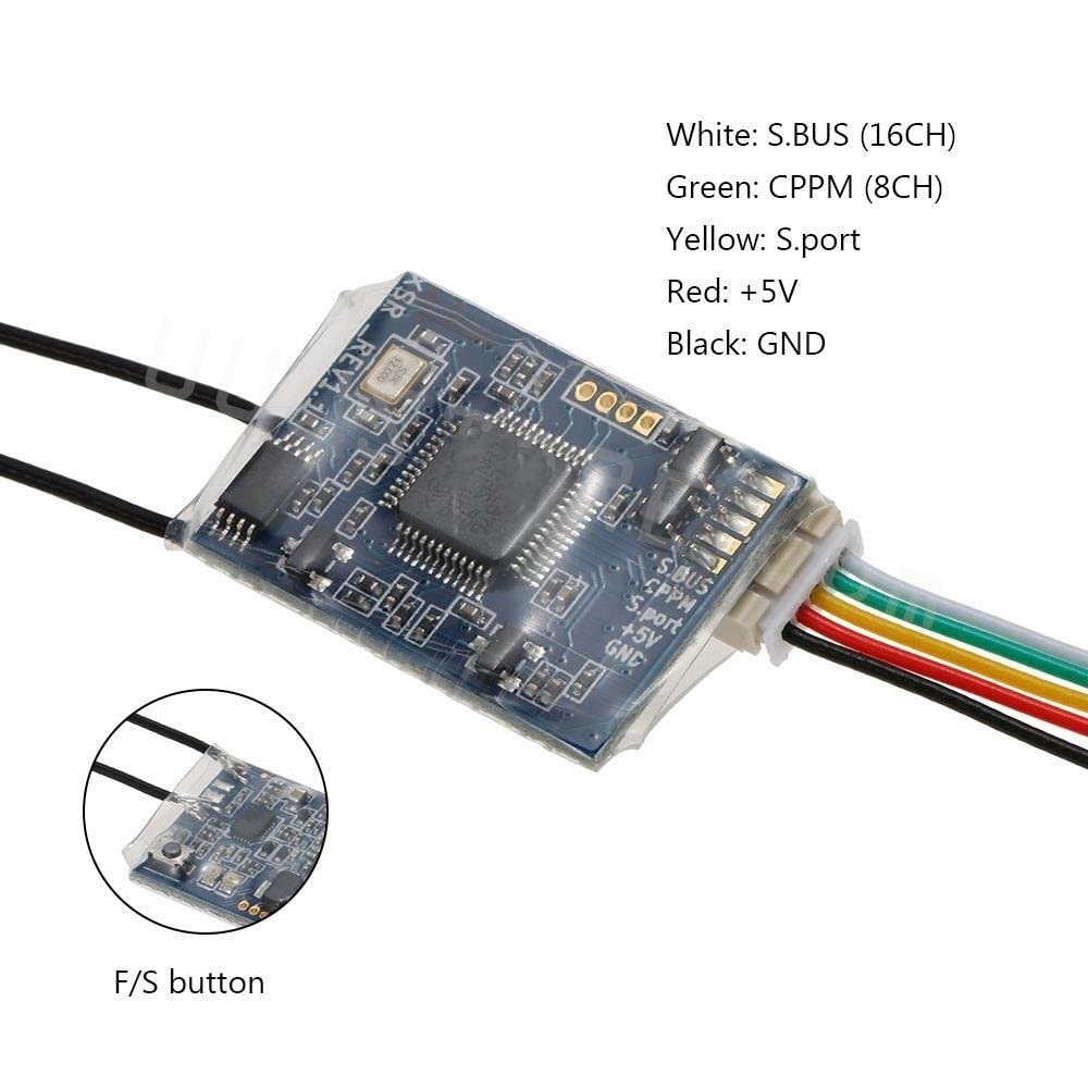 Dla odbiornika FrSky XSR 2.4GHz 16CH ACCST z S-Bus &CPPM w szczególności dla Mini Multicoptera Sundrone dla FrSky XSR