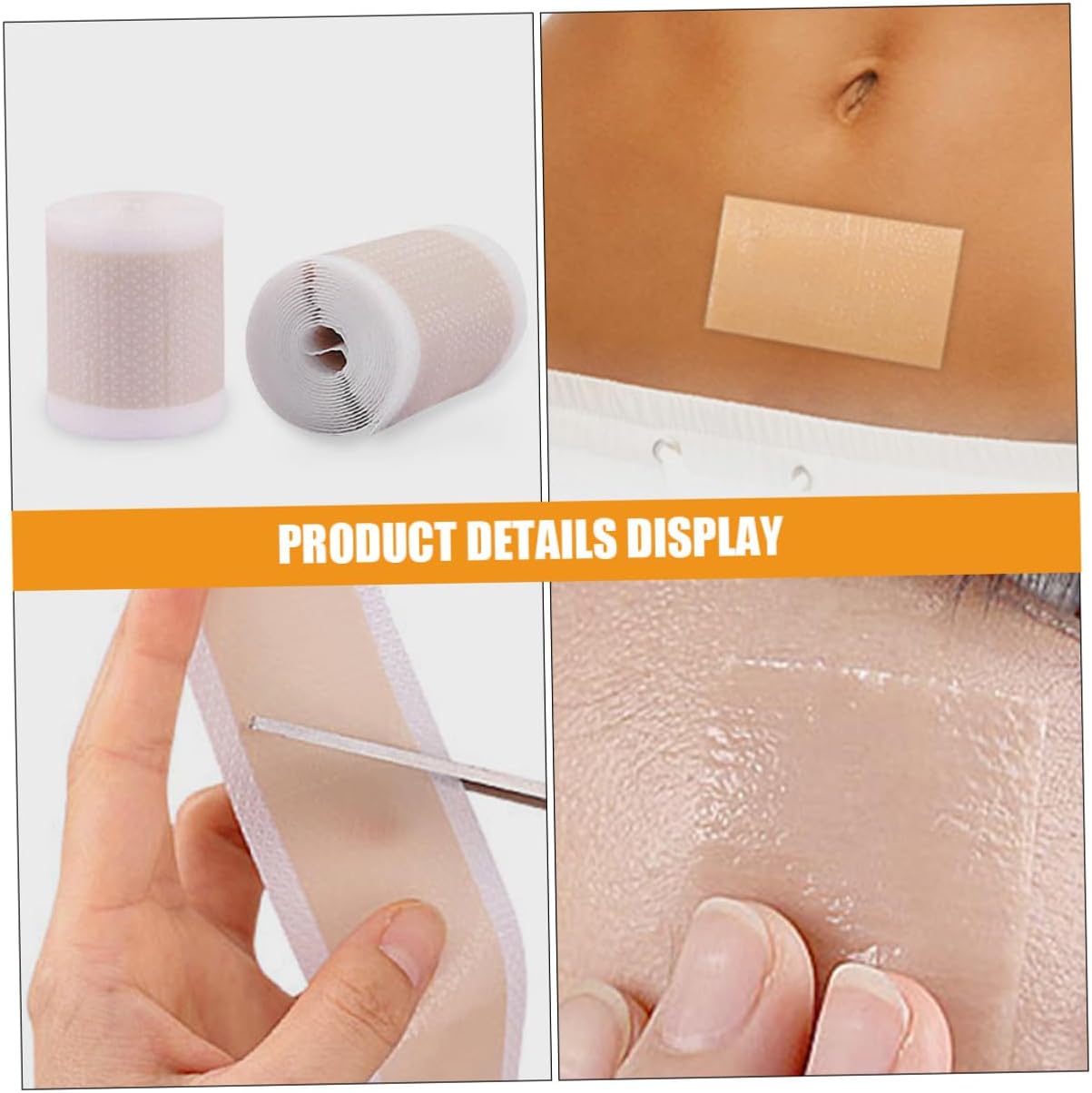 Cuttable Silicone Tape Roll 4×150cm Waterproof Breathable Adhesive Skin Patch and Tattoo Concealing Multifunctional Self-Adhesive Sheets for Body Care