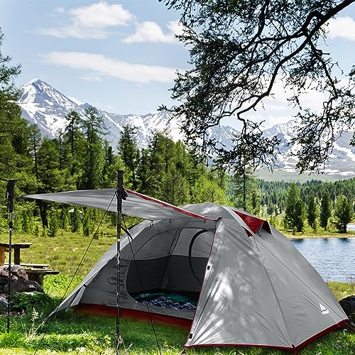Miniatura 7 de Forceatt Tienda De Campaña 2 Personas, Con 100 A Prueba De Uv Viento Impermeable, Tienda De Techo De Doble Capa Portátil Ultraligera, Para Trekking, Camping, Playa, Aventura Etc