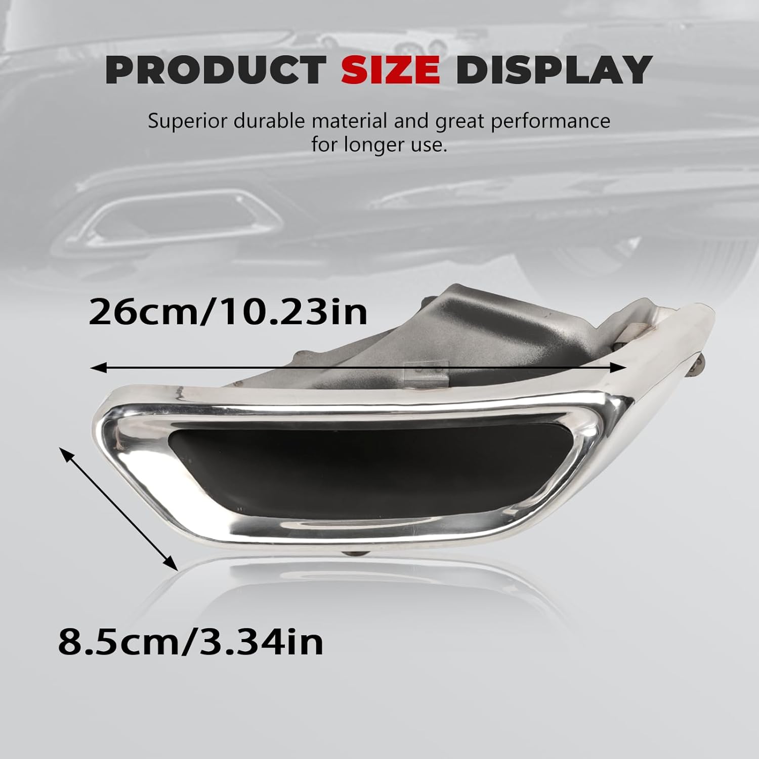 2PCS Exhaust Muffler Tail Pipe Tip with Bracket fits Accord 2018 2019 2020 Replaces 18310-TVE-H01 18320-TVE-H01