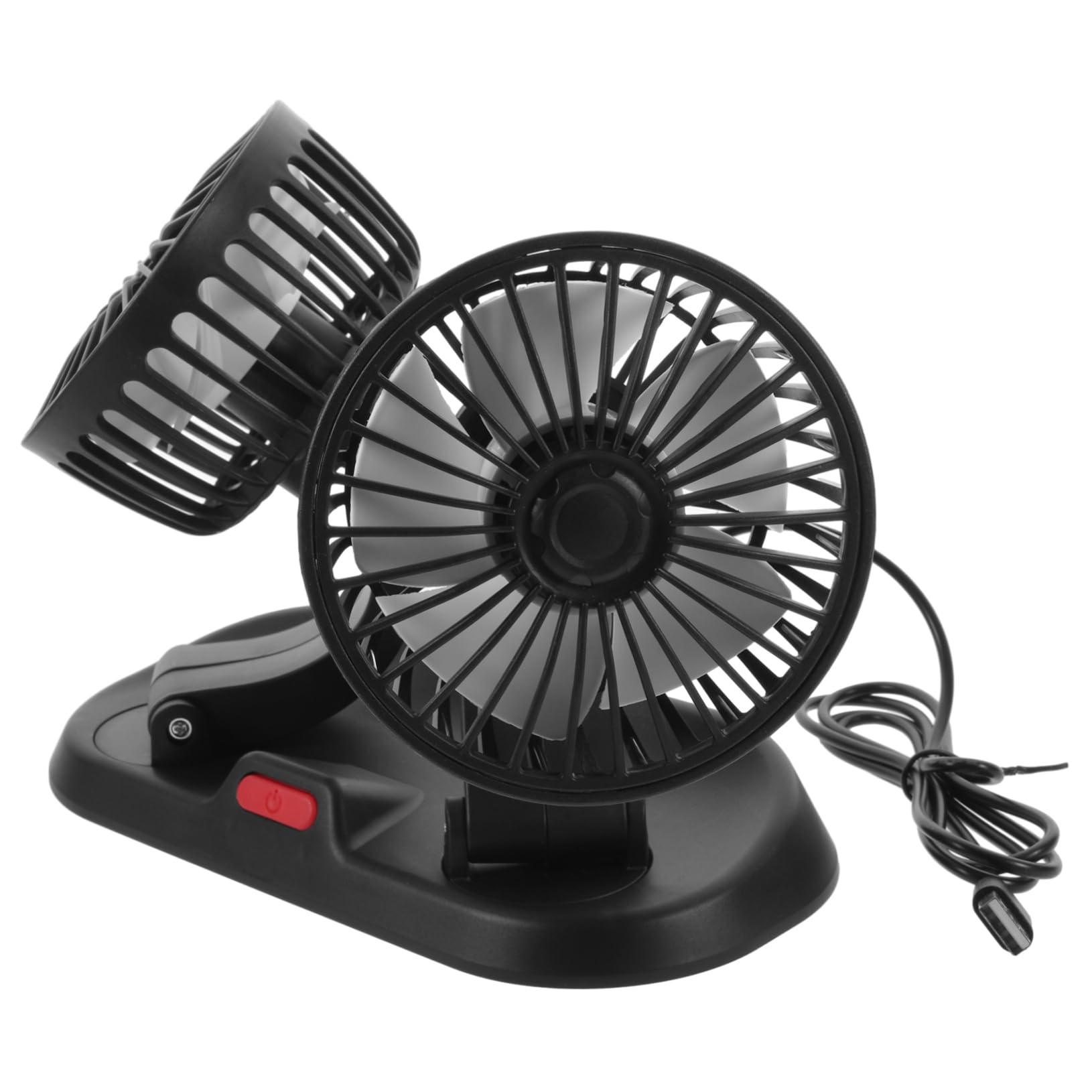 Ciieeo 4pcs Portable Car Fans Cold Air -powered Dashboard Fan for Office/home/car