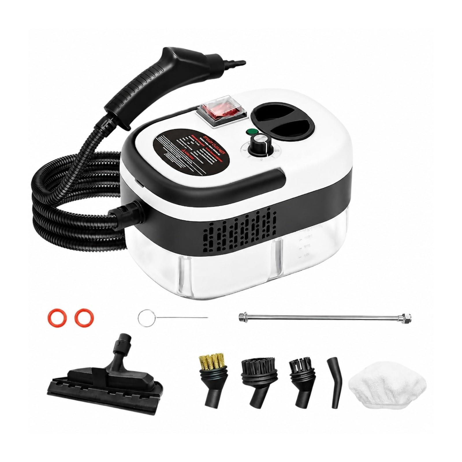 Środek do czyszczenia mopa parowego, Domowy odkurzacz parowy o mocy 2500 W, wysokotemperaturowy, ciśnieniowy, wielofunkcyjny do domowego usuwania tłuszczu z kuchni