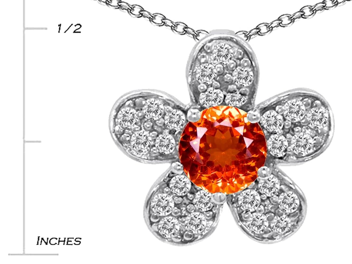 Amazon.com: Star K Round Simulated Orange Mexican Fire Opal