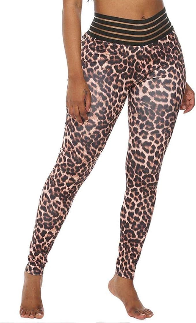 Baywell Donna Yoga Leggings Leopardati Il Culo ha Tasche Pantaloni Fitness  Leggins Slim Fit Pants : Amazon.it: Abbigliamento