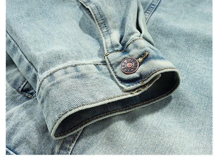 Denim Fairy Grunge Hoodies for Men Casual Long Sleeve Hooded Pullover with Side Pockets Oversized Swearshirt3