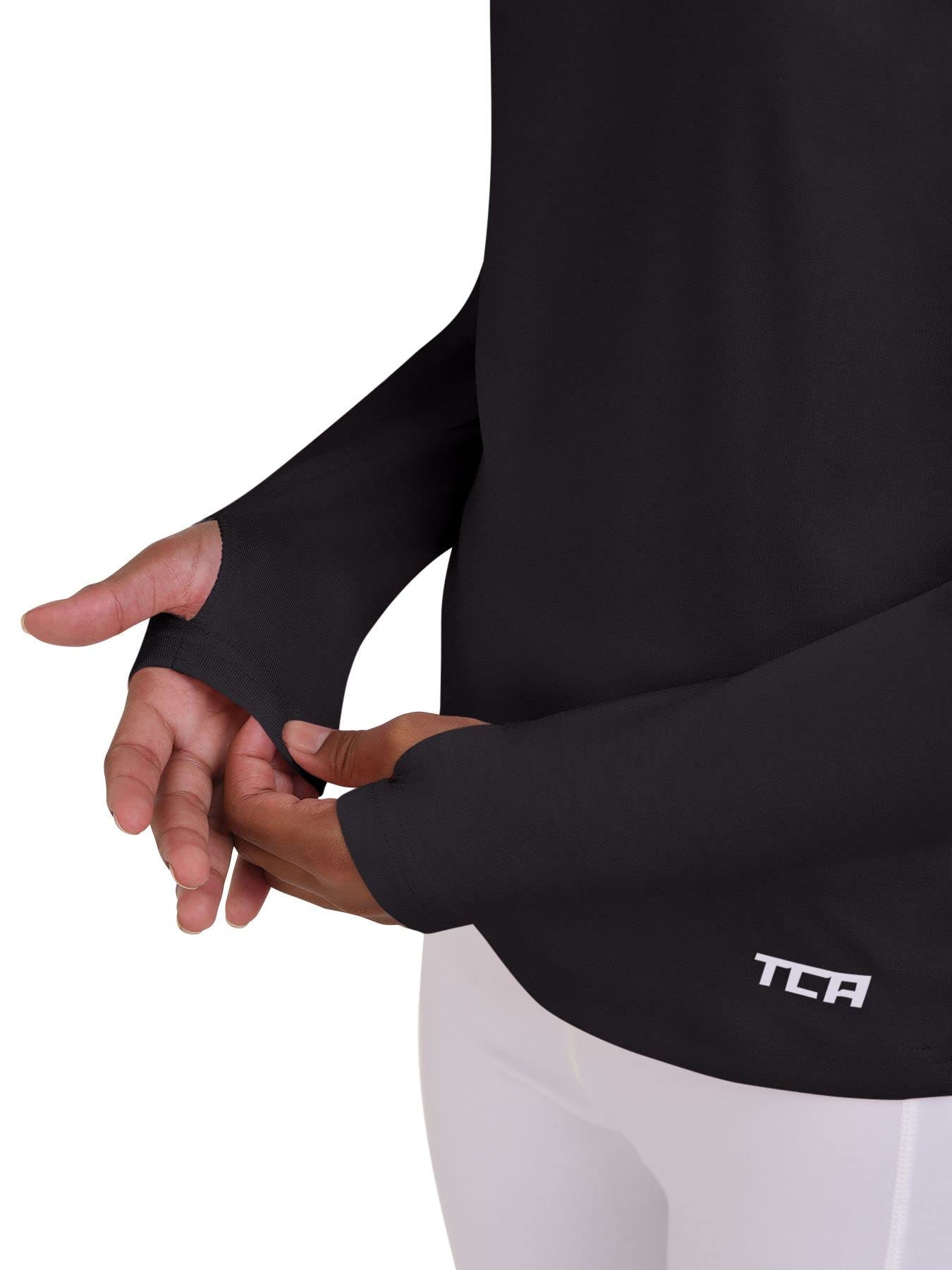 TCA Warm-Up da Bambina Maglia a Collo Alto da Corsa Termica a Maniche Lunghe