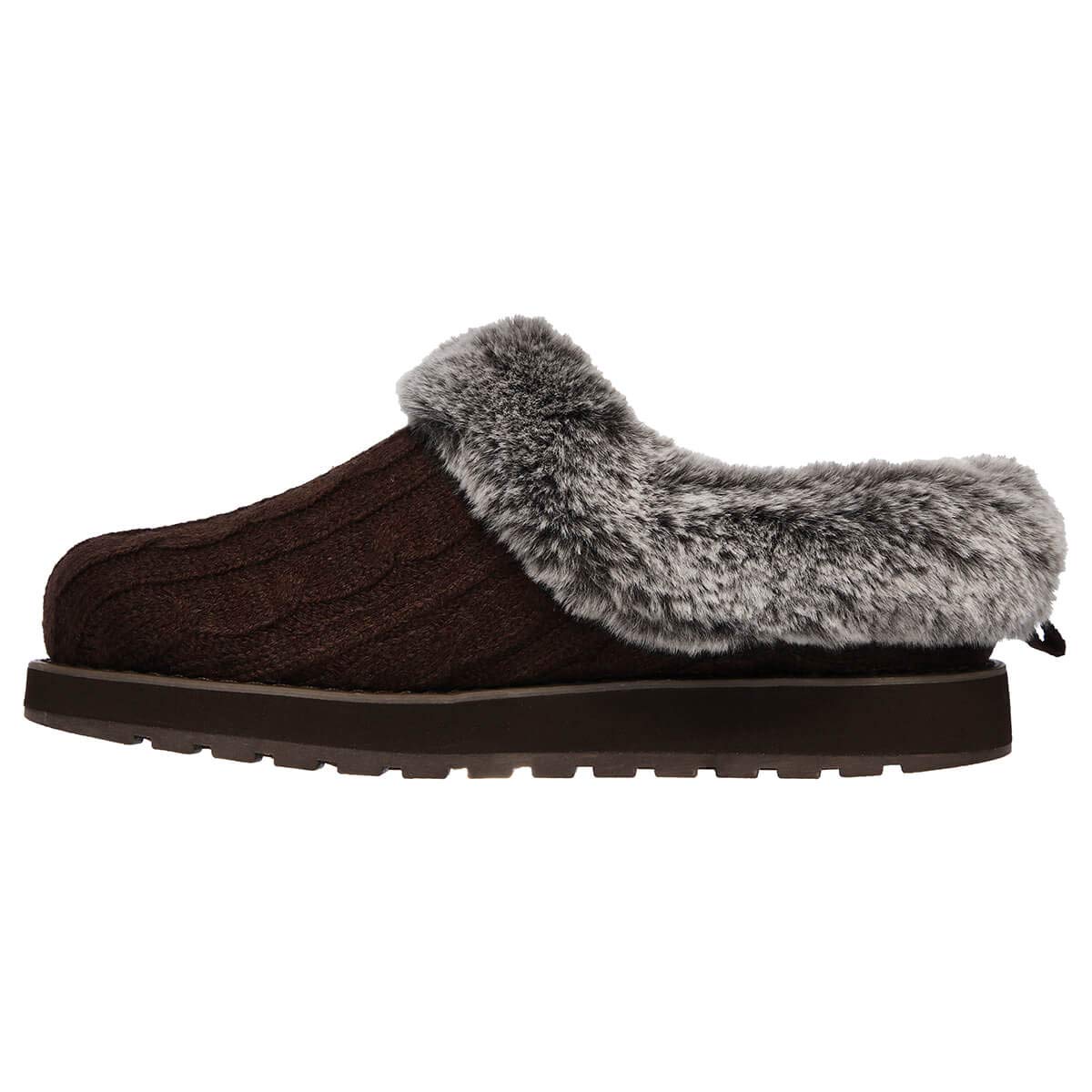 Skechers Keepsakes - Ice Angel, Zapatillas de estar por casa Mujer, Marrón(Chocolate), 41 EU
