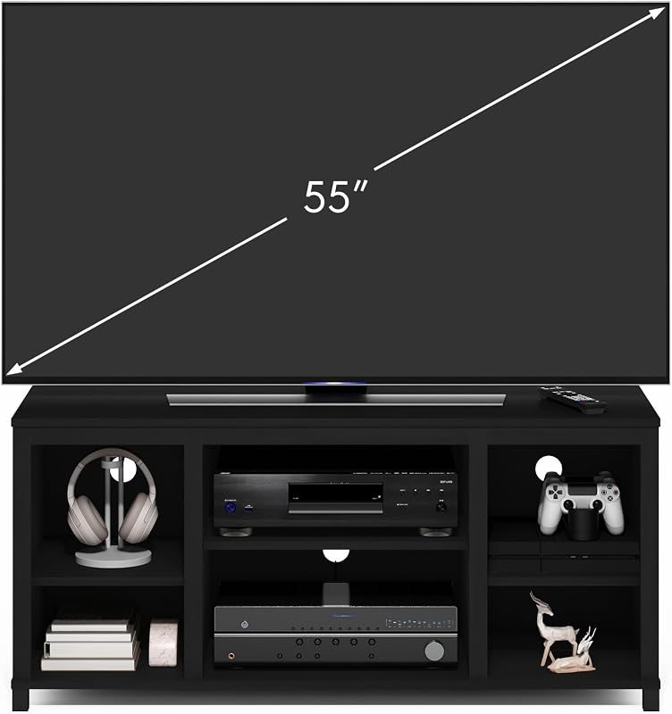 Furinno Classic 3-Tier TV Stand, Entertainment Center, Americano image 3