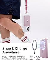 Vista 5 de TORRAS MiniMag Power Bank,Ultra-Slim 10,000mAh Magnetic Wireless Portable Charger, 22.5W Fast Charging iPhone Air MagSafe Battery Pack Designed for