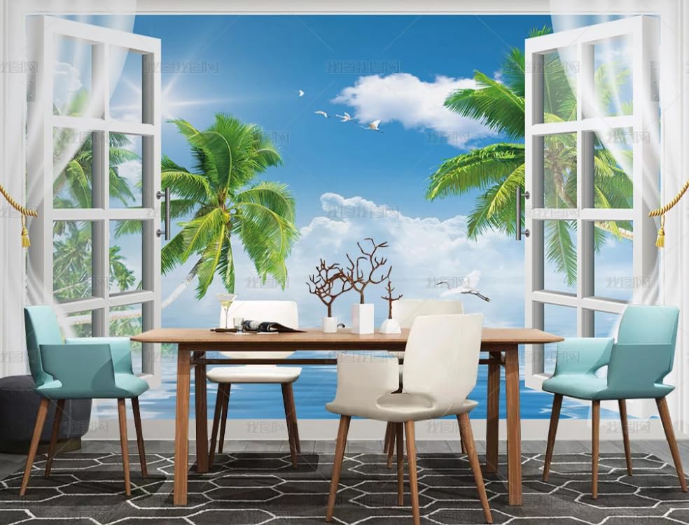 Papier Peint Intissé vue De La Mer poster mural géant pour salon 250x175 cm
