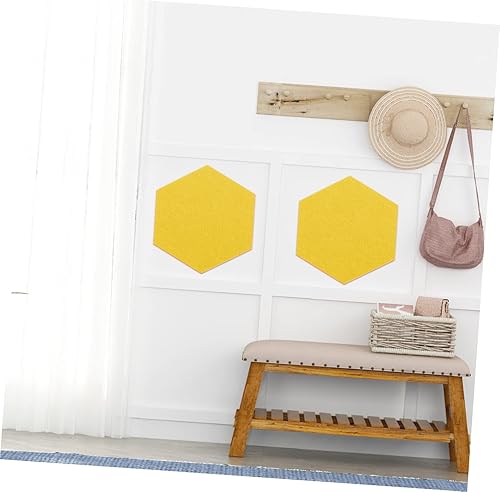 Miniatura 5 de 12 calcomanías de fieltro para pared, pizarra para decoración de abejas de miel, tablero de clavijas blancas para colgar, tablero hexagonal de