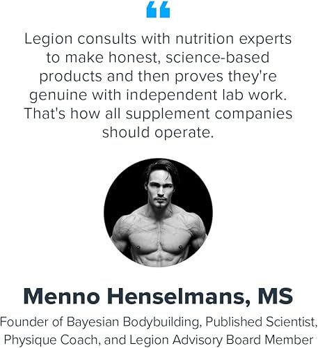 Miniatura 7 de LEGION Suplemento DHEA de 50 mg para hombres y mujeres, apoya el equilibrio hormonal y el bienestar, ayuda a mantener la energía, el sistema