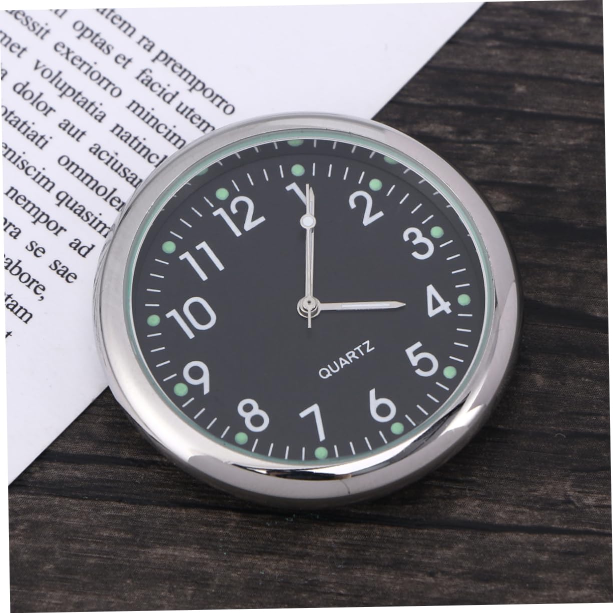 Gatuida 3piezas Reloj Digital Adhesivo Para Salpicadero De Coche Puntero Luminiscente Instalación Fácil Para Lectura Condiciones De Luz Para Vehículos y Espacios De Trabajo