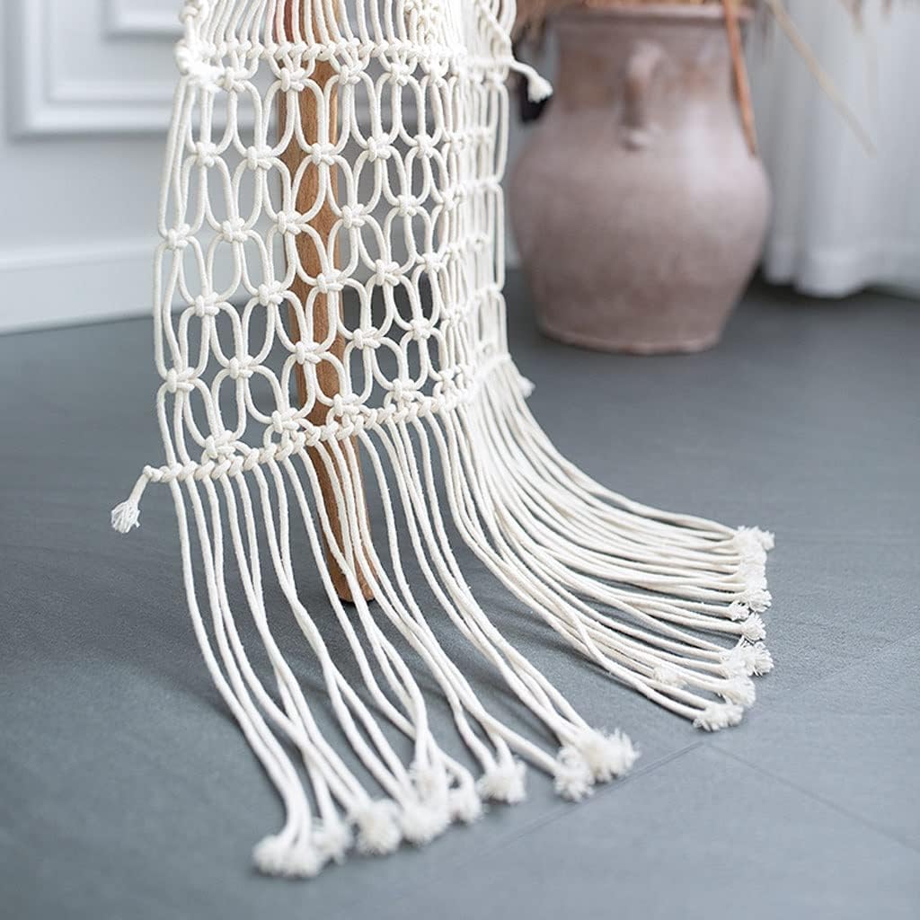 Table Runner Burlap Table Runner Cotton Lace Table Runners Wedding Vintage Table Decorations Table Cloth (Color : White, Size : 38 * 220cm)