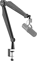 Vista 1 de IXTECH Brazo de micrófono con brazo para micrófono Blue Yeti Shure Sm7b Hyperx QuadCast Rode At2020 y soporte de micrófono Fifine