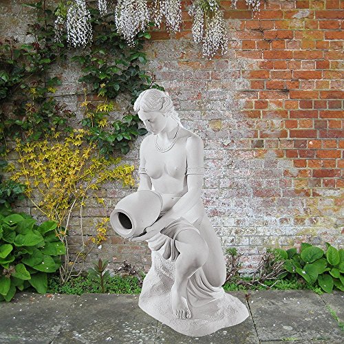 Large Marble Statues - Water Bearer 90cm Greek Garden Sculpture