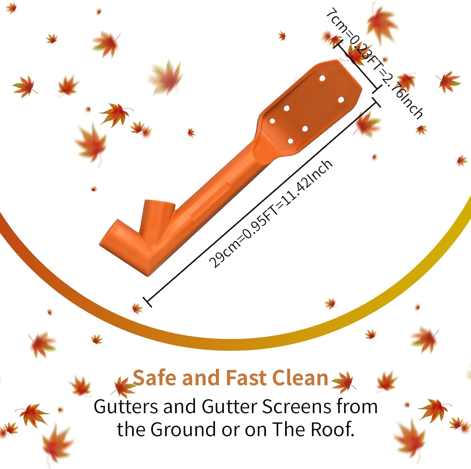 Longtor 12.9FT Gutter Cleaning Tools from Ground – Aluminum Extension Pole with Bendable Brush, Deep Scoop & Swivel Head, Telescopic Roof Cleaner for Gutters/Swimming Pool, No Ladder Required